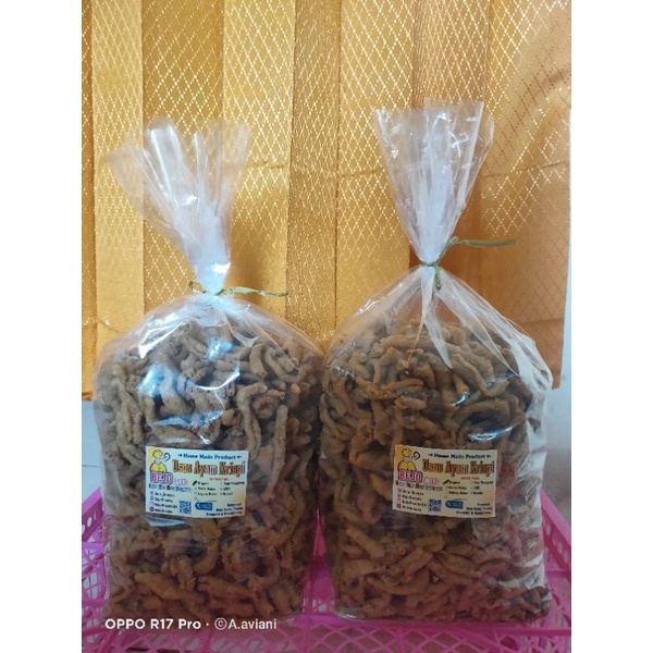 

KERIPIK USUS AYAM REMPAH 250GR |Usus ayam crispy