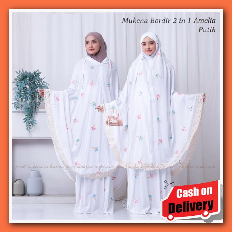 Mukena Rukuh Wanita Dewasa Remaja Cantik Murah Mewah Premium Terbaru 2022 Model Kekinian Polos Bahan