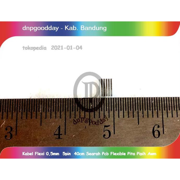 

Kabel Flexi 0,5Mm 5Pin 40Cm Searah Pcb Flexible Pita Pipih Awm Dnpgood11 Diminati Banget