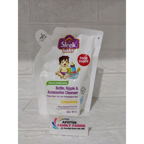 SLEEK pencuci botol bayi 450ml