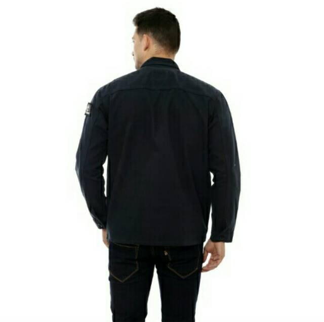 Jaket Casual Semi Parka Biru Navy