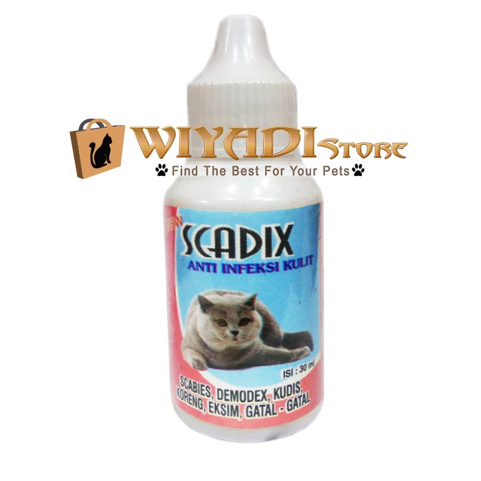 Scadix Tetes Obat Jamur Scabies Luka Kurap Kucing Kitten