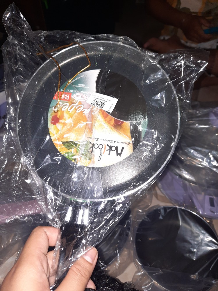Wajan Teflon 20cm / Wajan Gagang / Crepes Pan / Crepes Maker Makcook