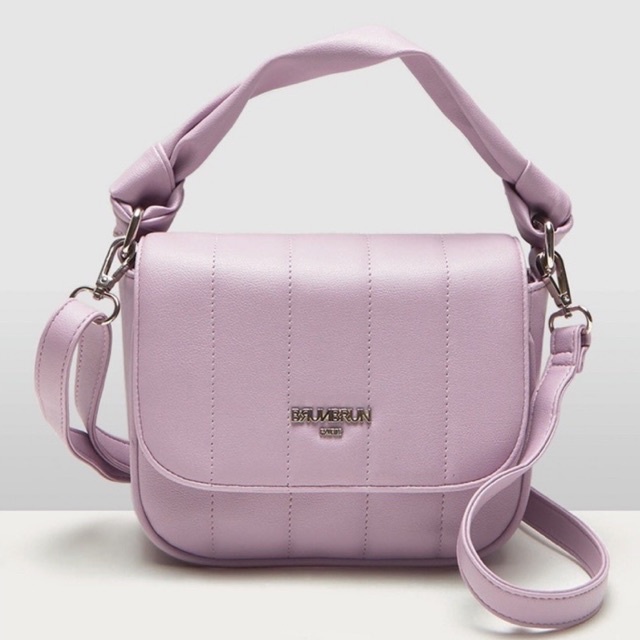 Tas Tangan Wanita Ungu Puffy Bowler Lilac  by Brunbrun Paris