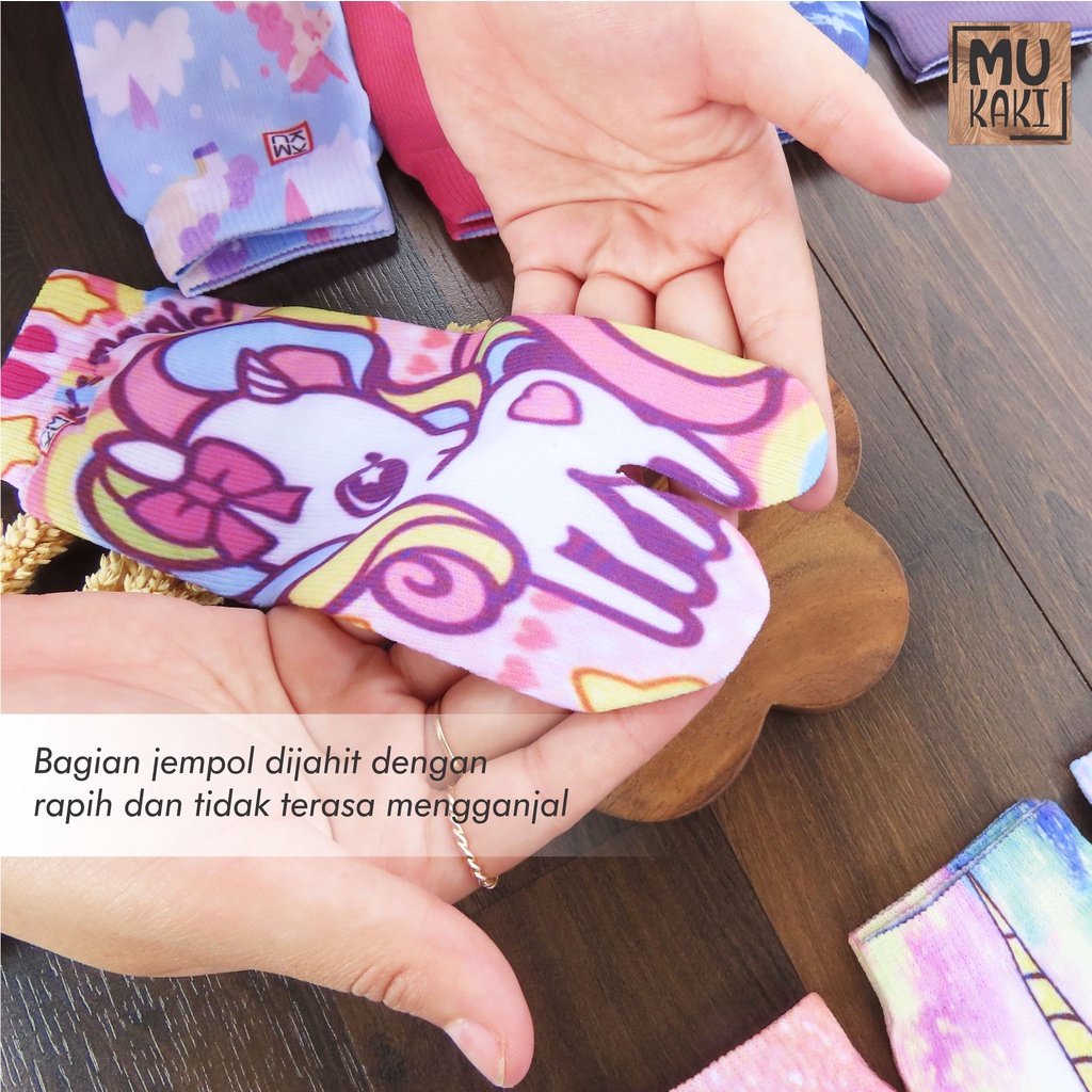 Kaos Kaki Jempol Anak Printing Karakter Murah Mukaki N