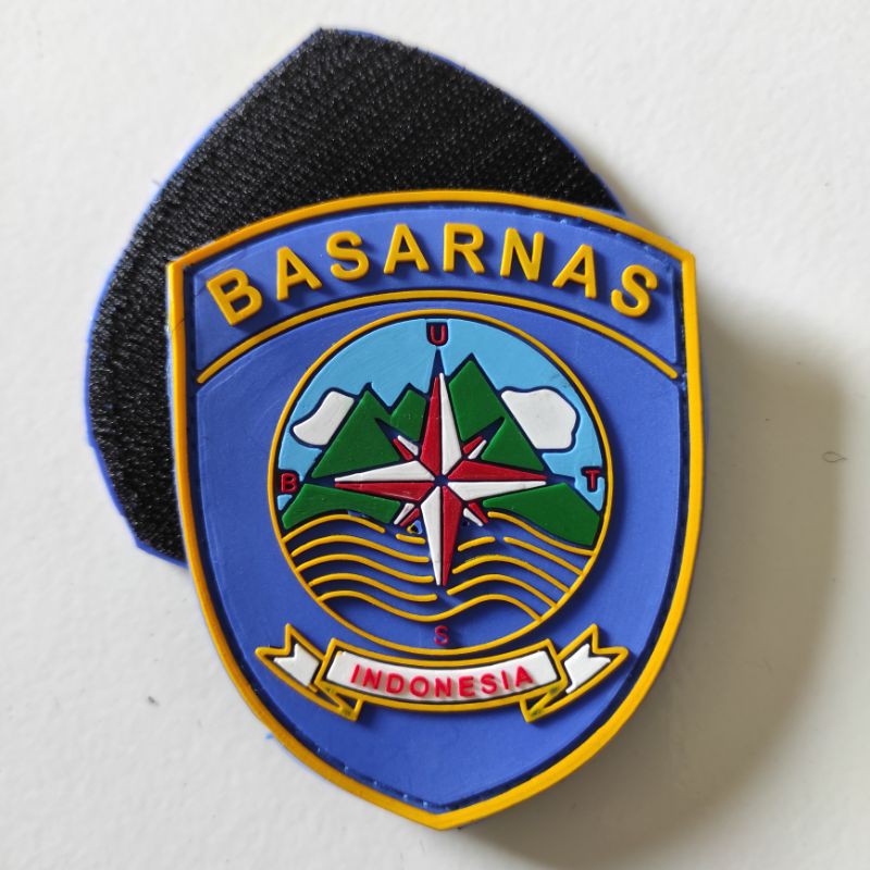 PATCH RUBBER LOGO BASARNAS/TIMSAR/BPBD/TEMPELAN EMBLEM KARET VELCRO