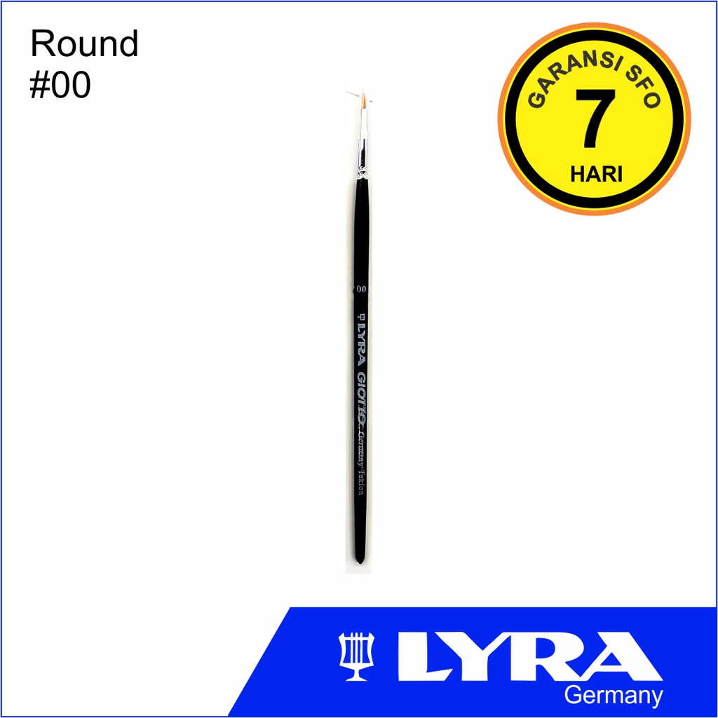 

Lyra Taklon Art Brush Round 00 - Kuas Lukis No. 0 - SFO Semarang Official