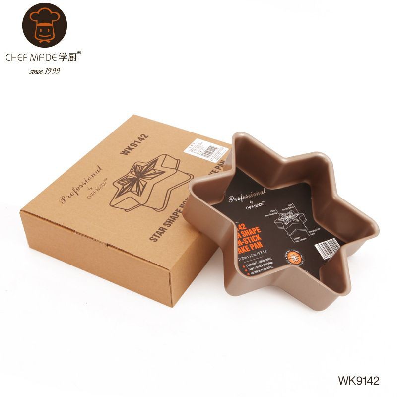 chefmade STAR cake mold bake pan wk9142/ loyang roti kue tanpa sambungan