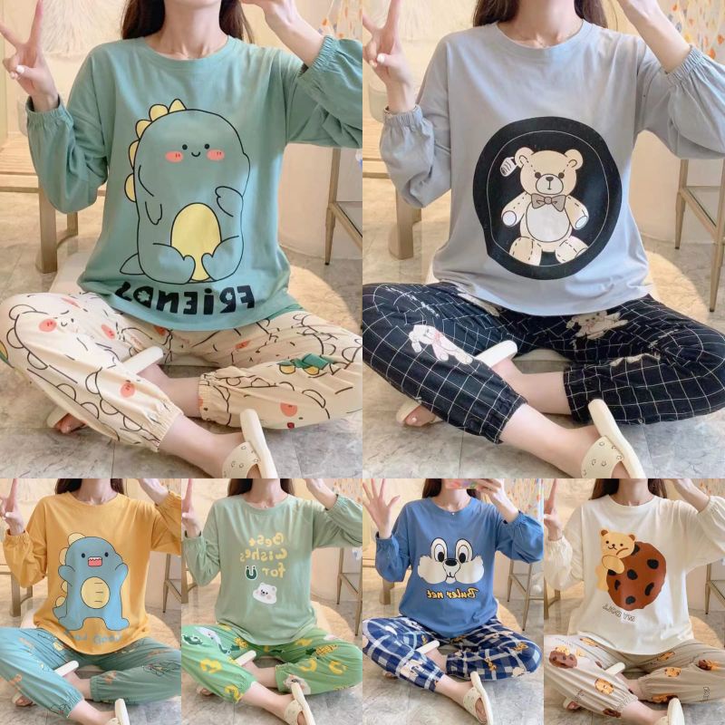 Piyama wanita pp import NEW STYLE/baju tidur/SETELAN PIYAMA