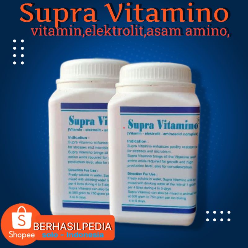 Supra Vitamino.1Kg Vitamin Elektrolit Ternak . Tbk