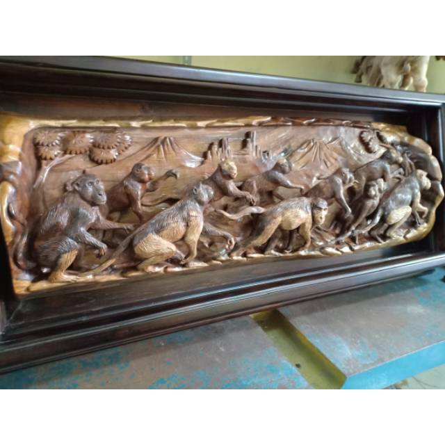 Hiasan dinding kayu jati 033