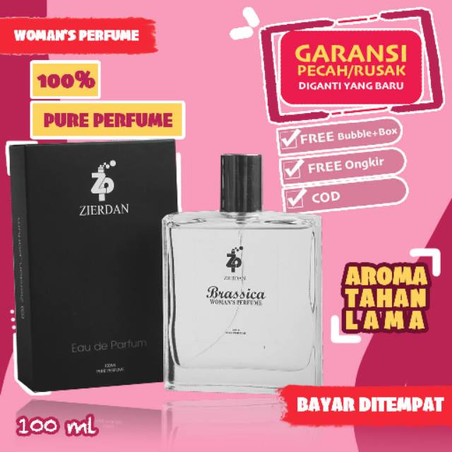 Zierdan Parfum Premium Wanita - BRASSICA l Eau De Parfume Farfum Minyak Wangi Wanita Tahan Lama