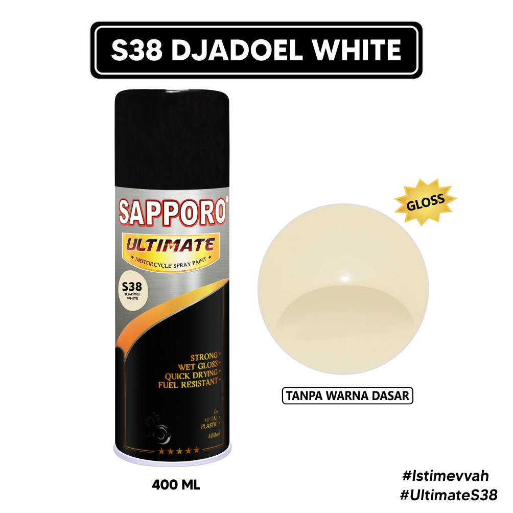 Sapporo Ultimate S38 Djadoel White / Cat Spray Semprot Aerosol Terbaik