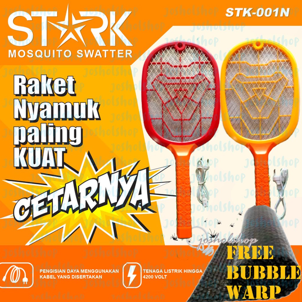 RAKET NYAMUK STARK STK-001N ( + KABEL CHARGER ) | Shopee Indonesia