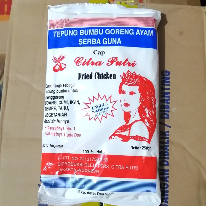 

Ds11D0 Tepung Bumbu Citra Putri 250Gr G6040B