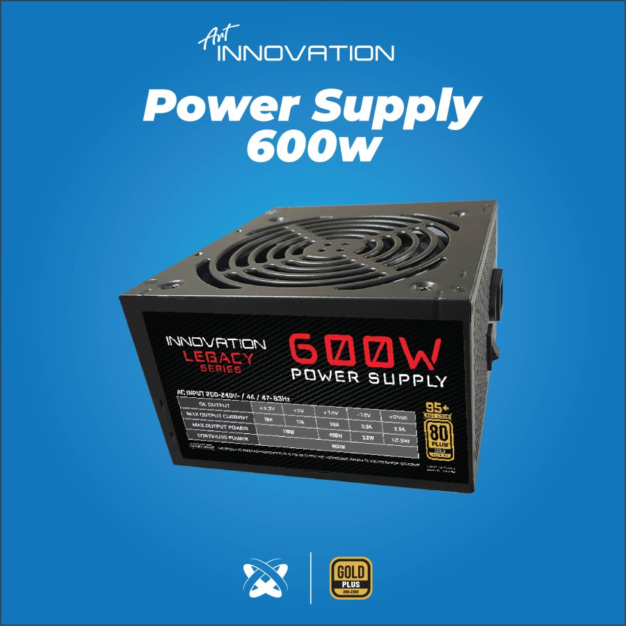 Power Supply Innovation 600Watt 80+ Gold - PSU