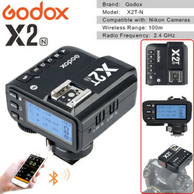 GODOX X2T for NIKON Wireless trigger TRANSMITER  X2 HSS TTL X2T light