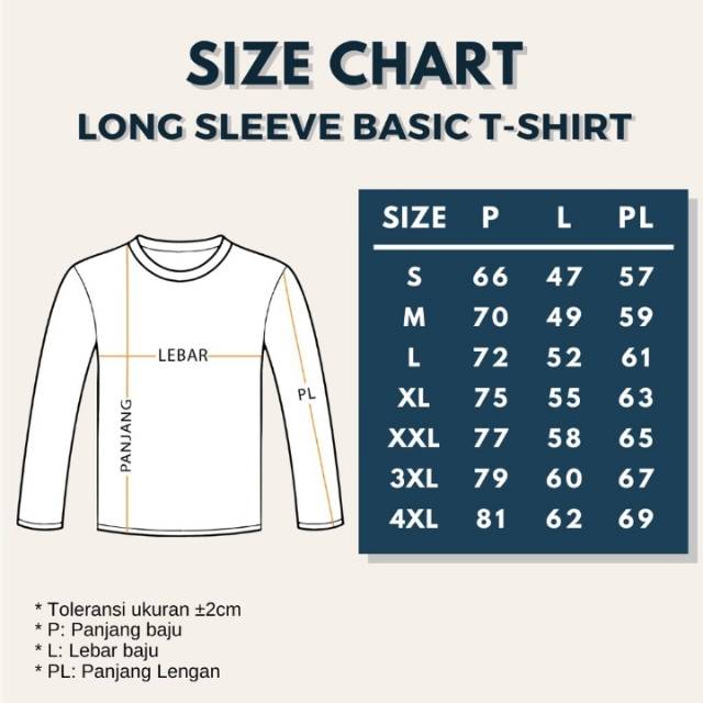 [BISA COD] Kaos polos tangan panjang cotton combed 30s