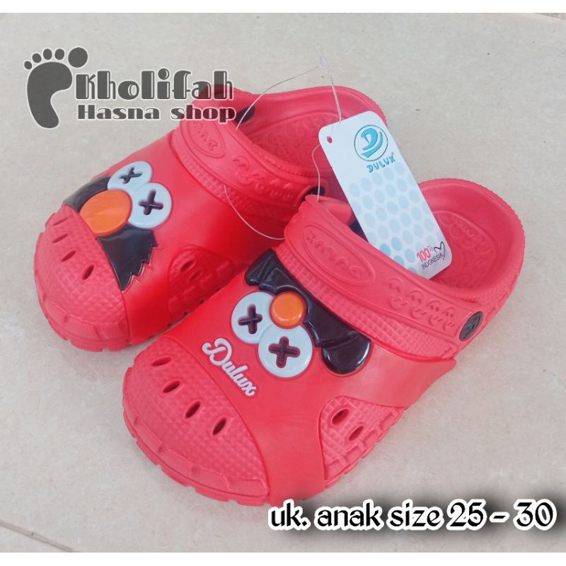 Sandal baim anak perempuan elmo lucu murah size 25-30 363D