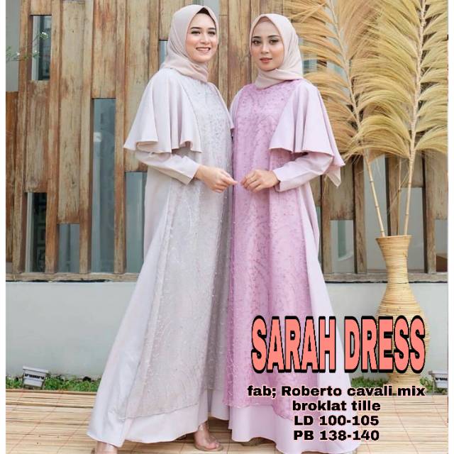 SARAH DRESS (BISA SERAGAM) / DRESS TILLE / DRESS BROKLAT / ADA DRESS JUMBO
