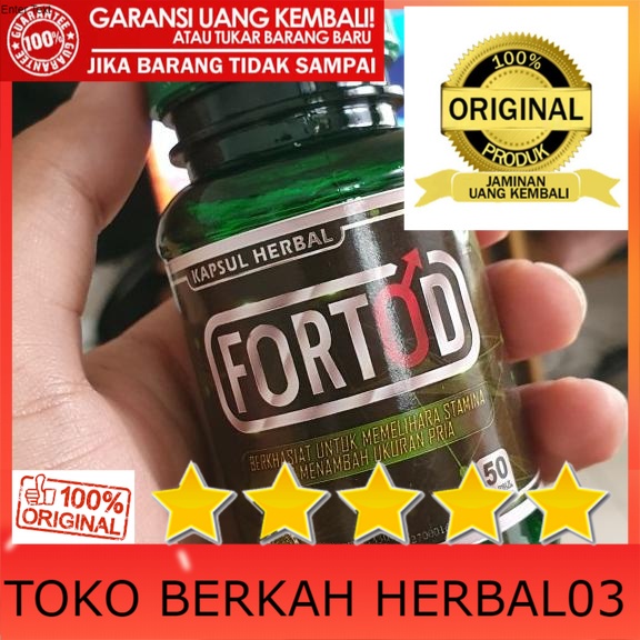 100% ASLI FORTOD - Obat Herbal Pembesar Alat Kemaluan Kelamin Alat Vital Pria _Promo