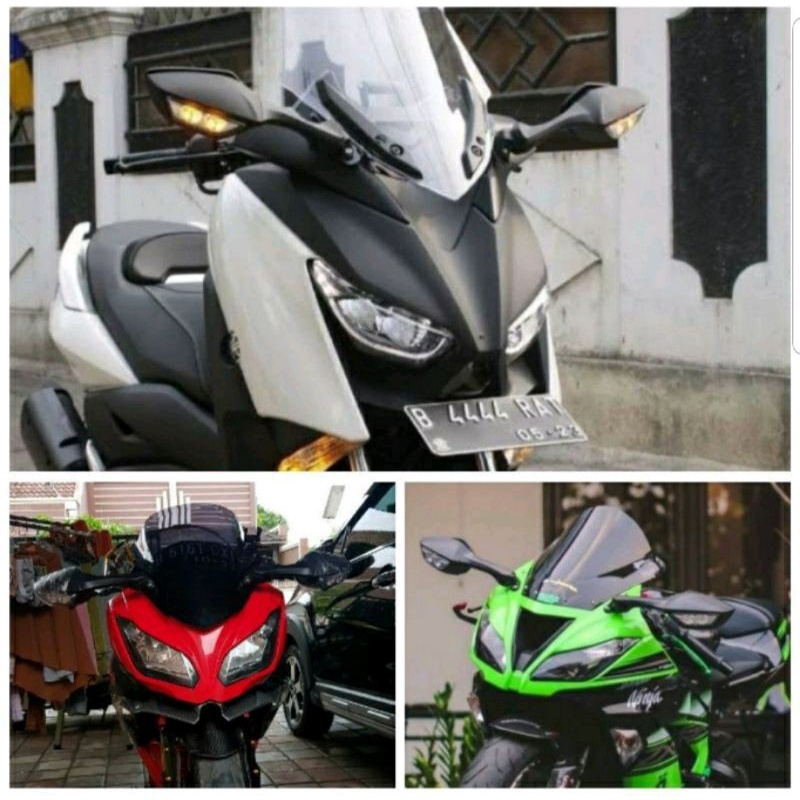 Spion FAIRING ZX10 R ZX10R R15 V3 R25 CB CBR 250RR NMAX PCX XMAX