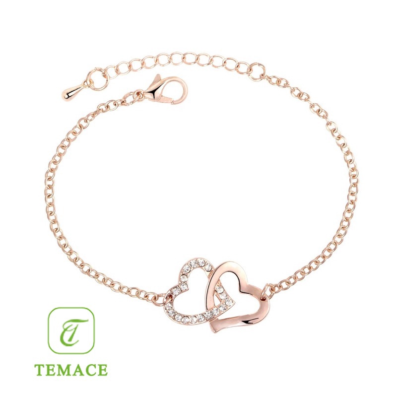 Swarovski ELDER FLOWER Gelang Wanita Rose Gold Flower Gelang Bracelet Hadiah Hari Valentine 5253672