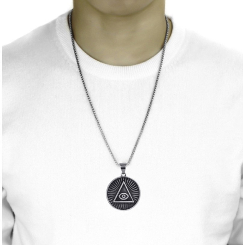 Pendant Illuminati The All-seeing-eye Illunati Pyramid eye Symbol Chain Jewelry