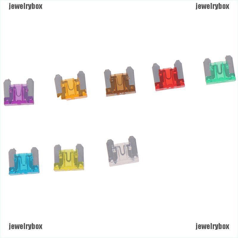 IFASHION - 100Pcs Blade Fuse Mini Micro Low Profile 3a5a7.5a10a15a 20a25a30a untuk Mobil