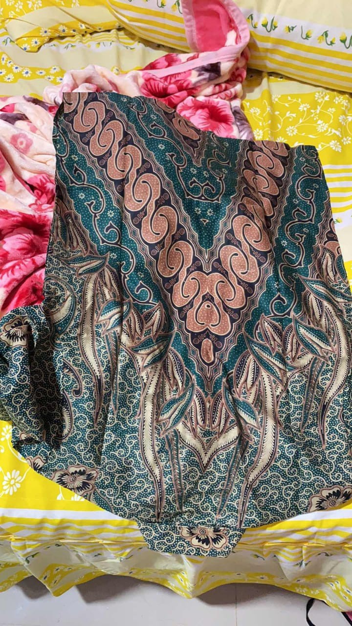 Kemeja Batik Pria Lengan Panjang Size M L Xl Xxl Bswart Batik Hrb026 Kenango Panjang Padi