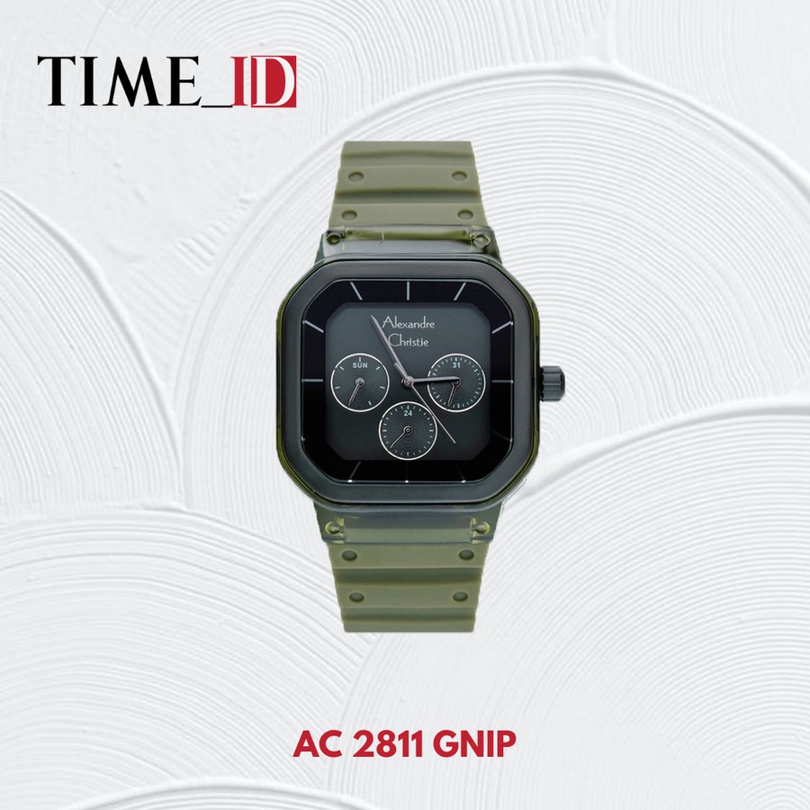 Jam Tangan Alexandre Christie AC 2811 Green Black Wanita