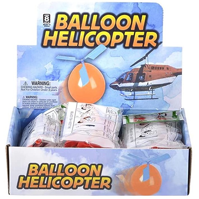 Set Mainan Helikopter Balon Warna-Warni Untuk Pesta Ulang Tahun / Indoor / Outdoor