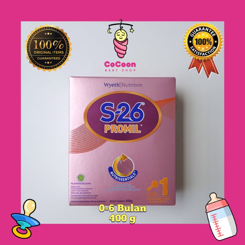 Susu Formula Bubuk Bayi S-26 S 26 S26 Promil 1 0-6 Bulan 400 g 400gr