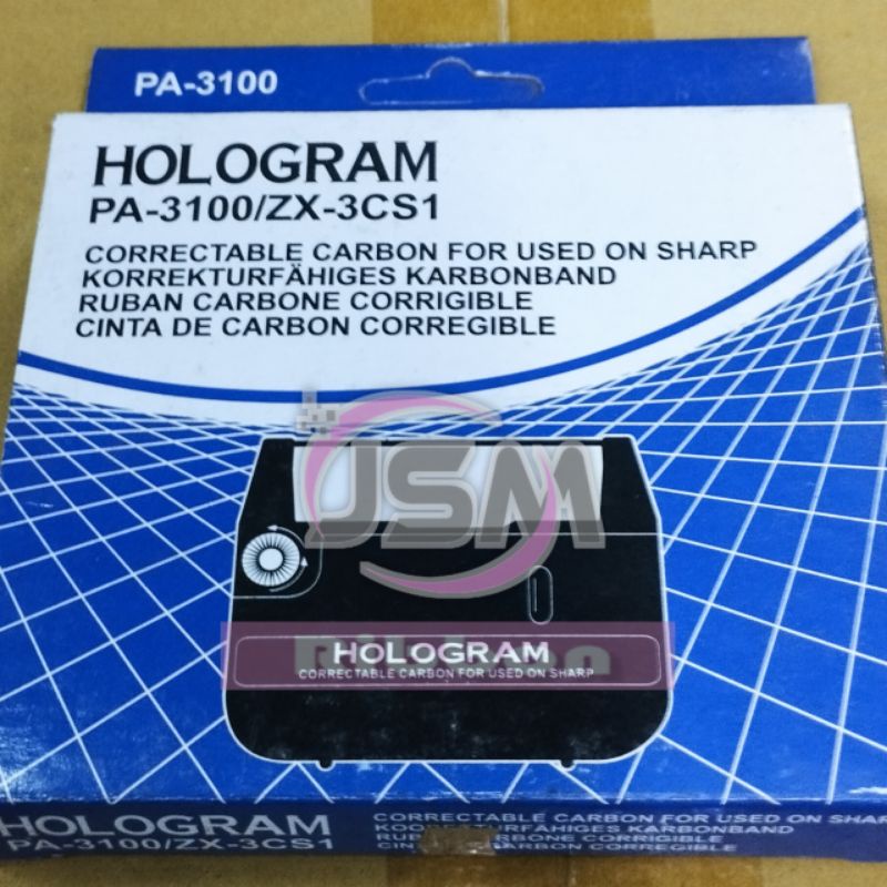 

Pita Mesin Tik Untuk Sharp PA 3100 - ZX 3 CS1 Merk Hologram