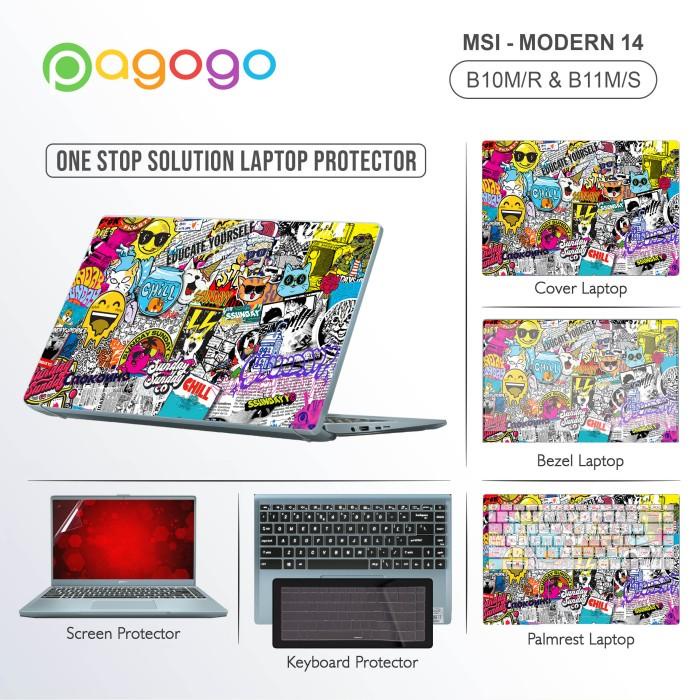 Garskin Sticker Laptop Msi Modern 14 B11M B11MO B11S B11SB Full Body