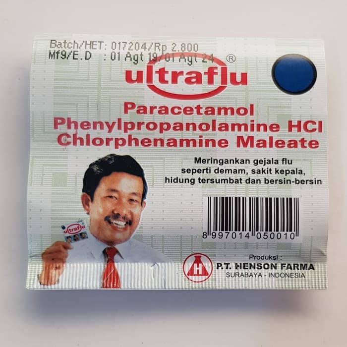 Ultraflu Tablet 4s / Obat Flu Influenza Demam