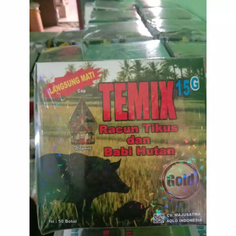 Temix botol racun tikus babi celeng (kemasan gold)