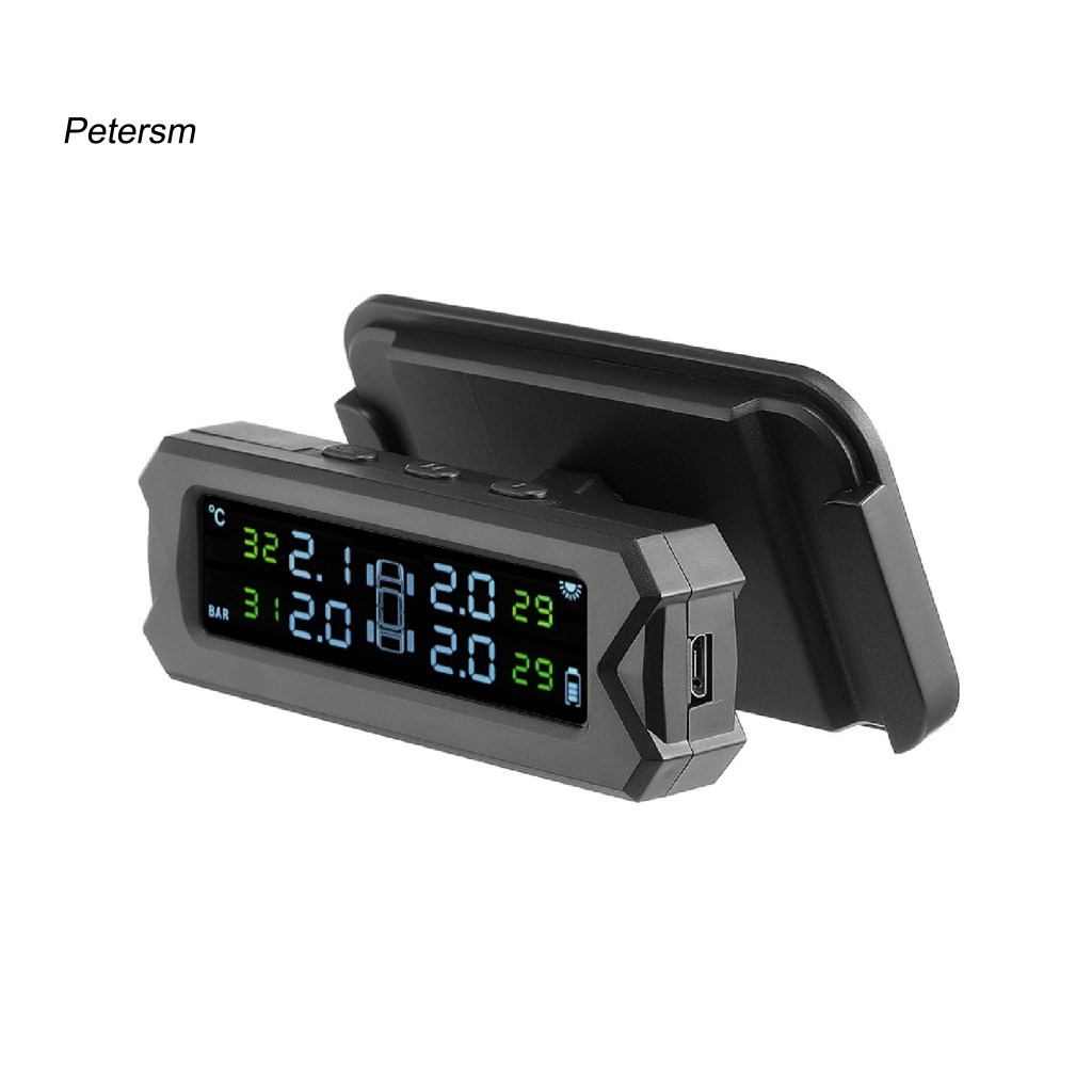 Pp 1 Set TPMS Alat Monitor Pengatur Tekanan Angin Ban Mobil Tanpa Kabel Instalasi Mudah