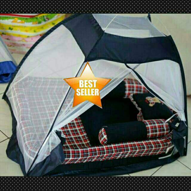Set kasur bayi tenda kelambu