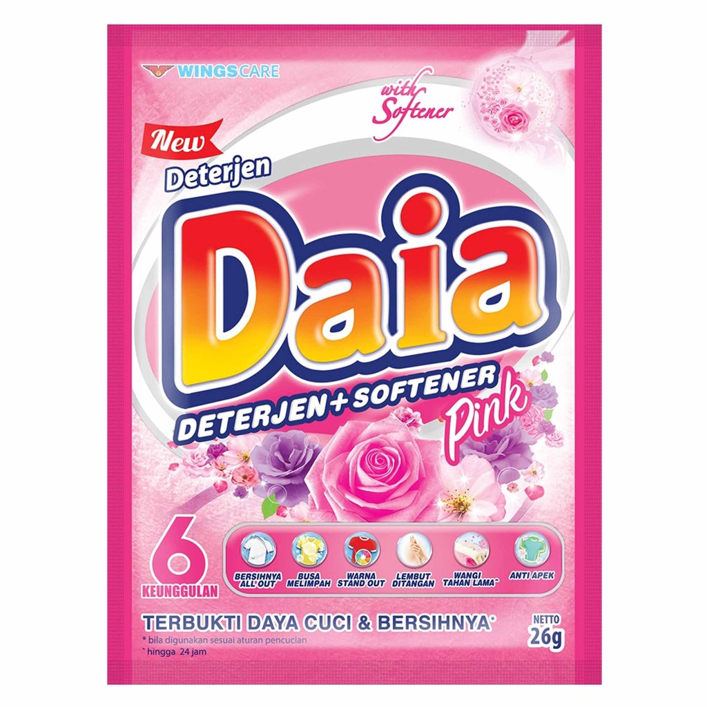 

Daia Bubuk Detergent Softener 25/26g
