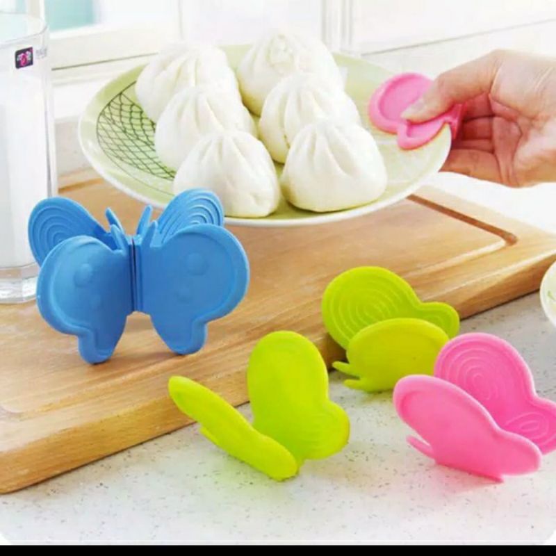 Jc Acc Penjepit Kupu Silikon magnet anti panas jepit panci pelindung tangan