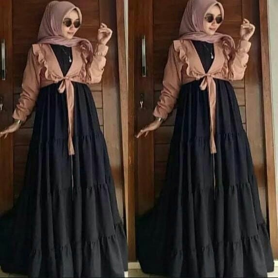 ambrosia set / ambrosia terbaru / gamis terbaru / gamis wanita / gamis dewasa / gamis masa kini / ga