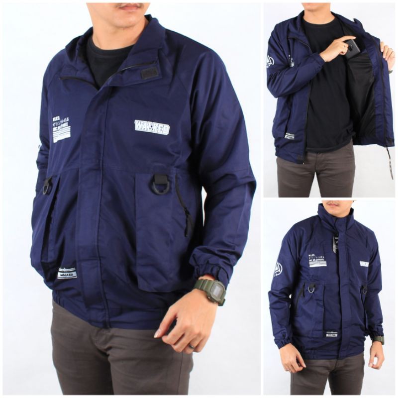 Walked Jaket Pria Outdoor Parka Bahan Taslan Jn Original | Shopee Indonesia