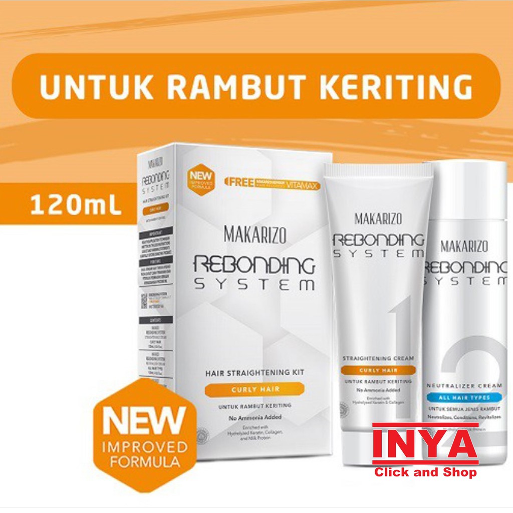 MAKARIZO REBONDING SYSTEM FREE VITAMAX - Krim pelurus rambut