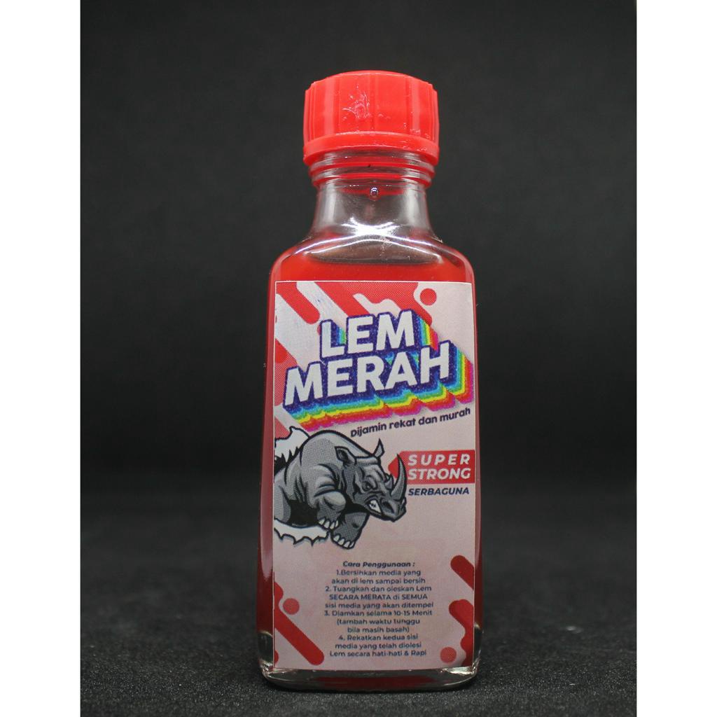 Lem Merah Super Kuat Rekat Serbaguna Hemat dan Merekat