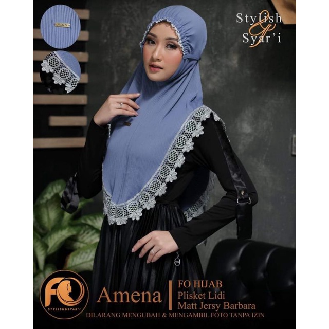 N.2 HIJAB INSTAN•MODEL MUKENA•PET RENDA•PLISKET LIDI•ORI BY FO•AMENA