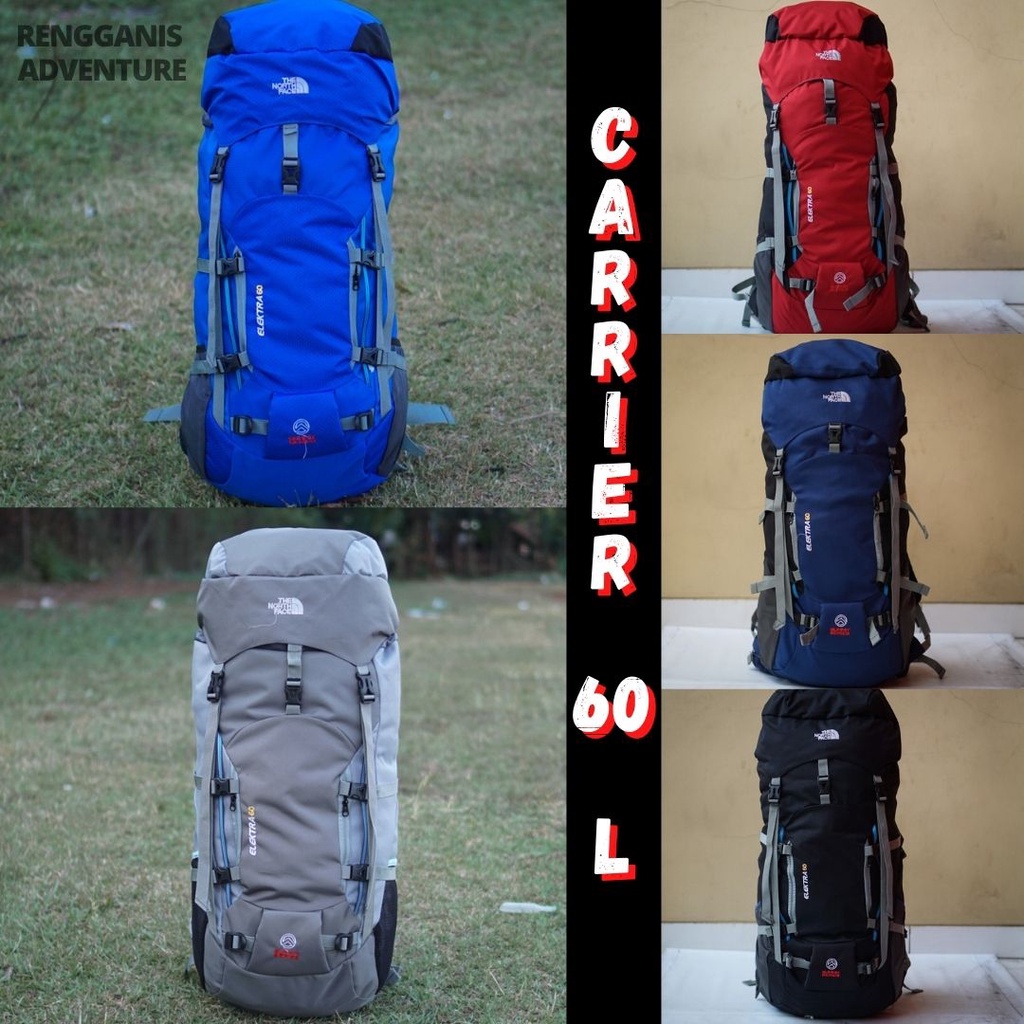 [ PAKET LENGKAP CAMPING ] Tas Ransel Carrier 60 Liter LOKAL Hiking Waistbag