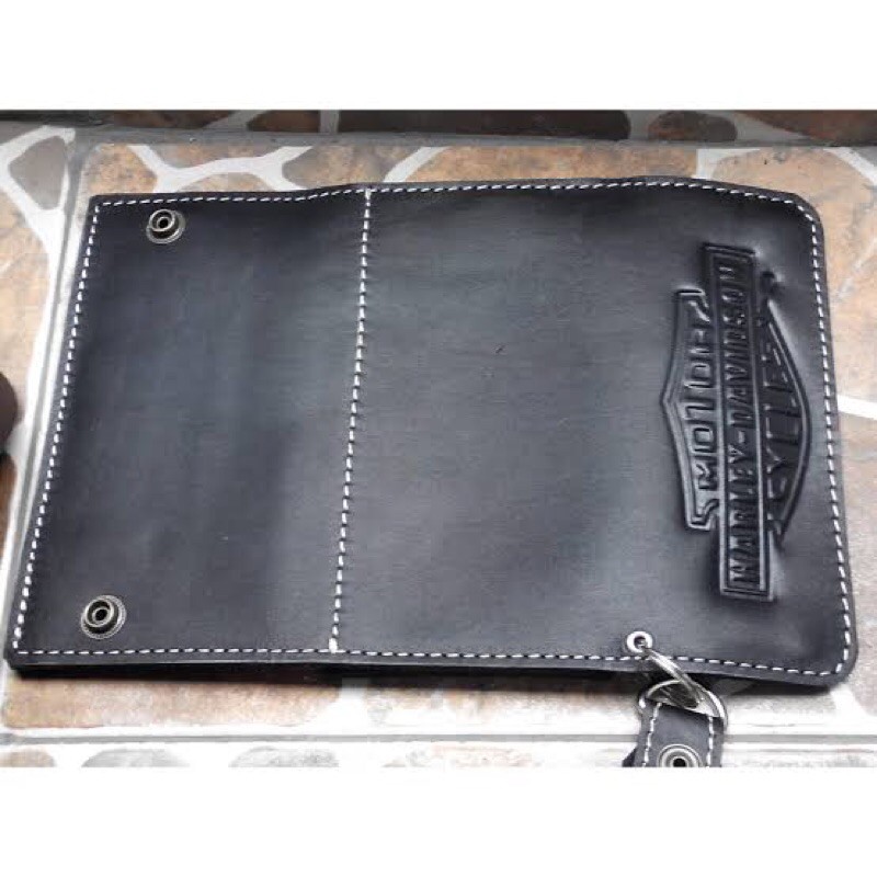 Dompet kulit Harley Davidson Free Tali kulit