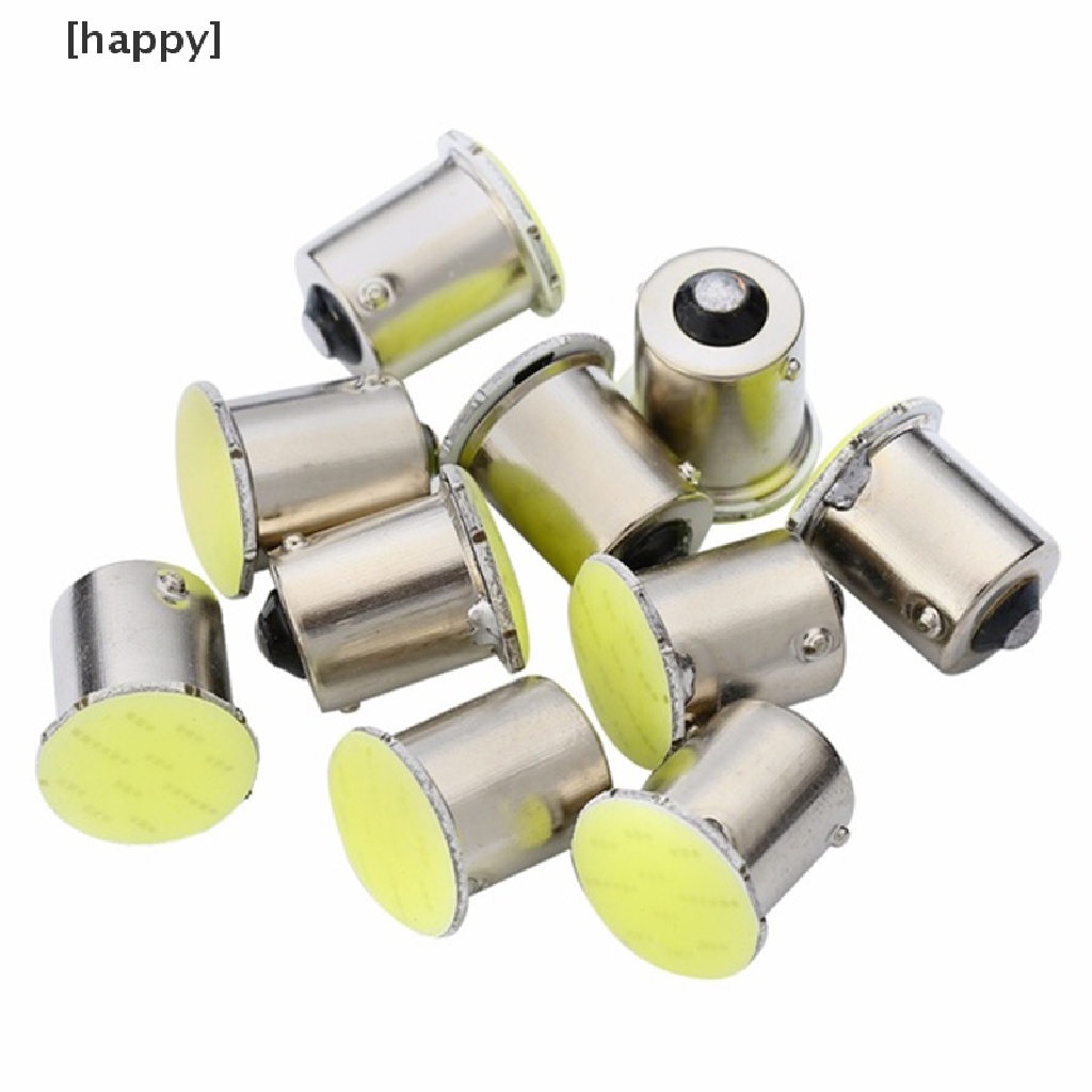 Ha 10pcs Lampu Led Cob 12smd 1156 Ba15S Untuk Sein Interior Mobil