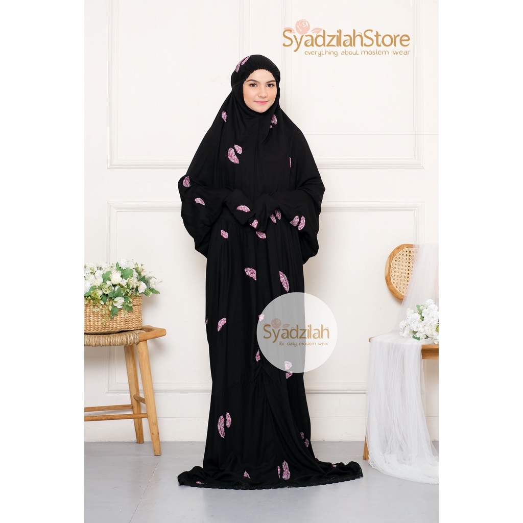 SYADZILAH - Mukena Terusan Dewasa Bordir Maulida Katun Rayon